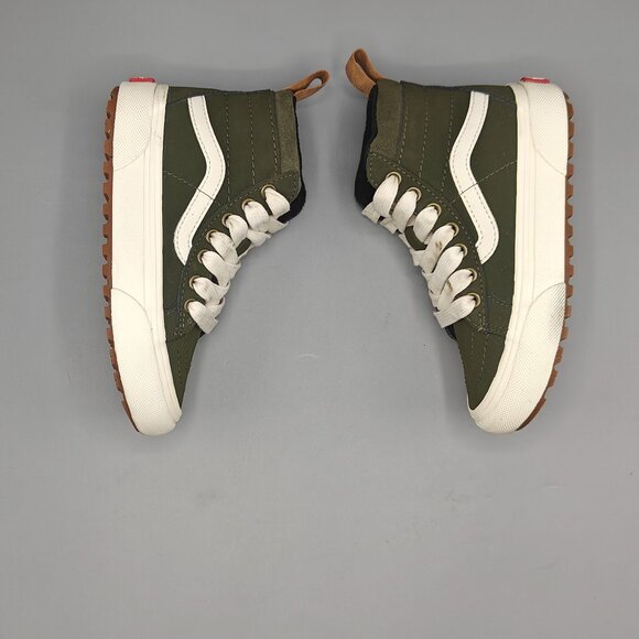 Vans Sk8-Hi Olive Green Size 11.5- Kids Excellent Condition Pre-Owned and Good - Picture 5 of 11